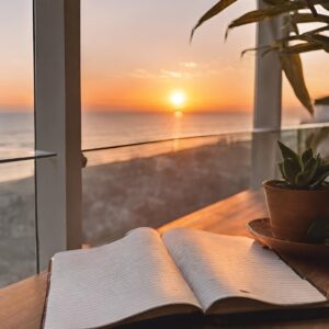 Meri ja päikeseloojang, sümbol tasakaalu ja selguse leidmiseks – Life and success coachi inspiratsioonipilt